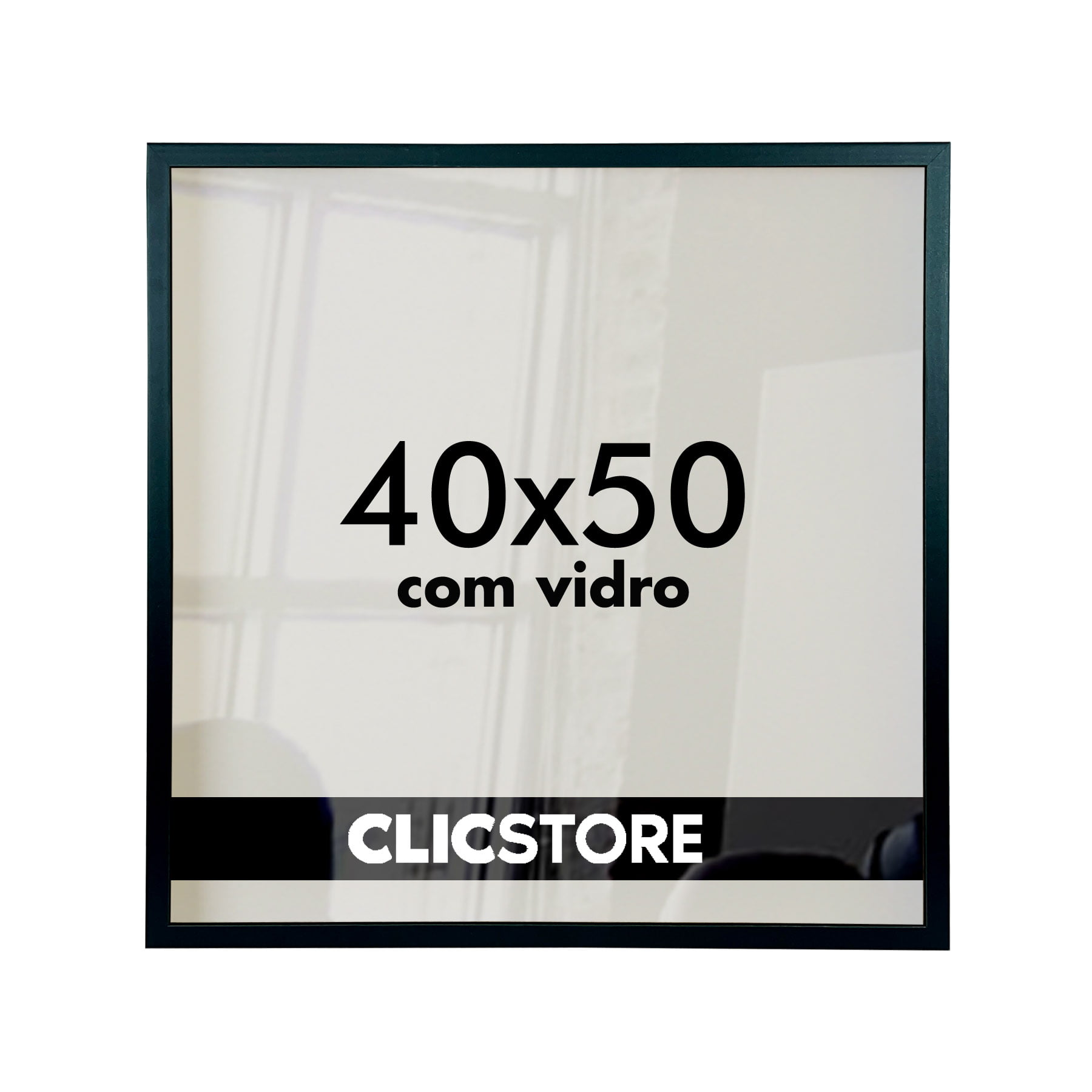 Moldura 40X50cm Com Vidro Quebra Cabeça Fotos