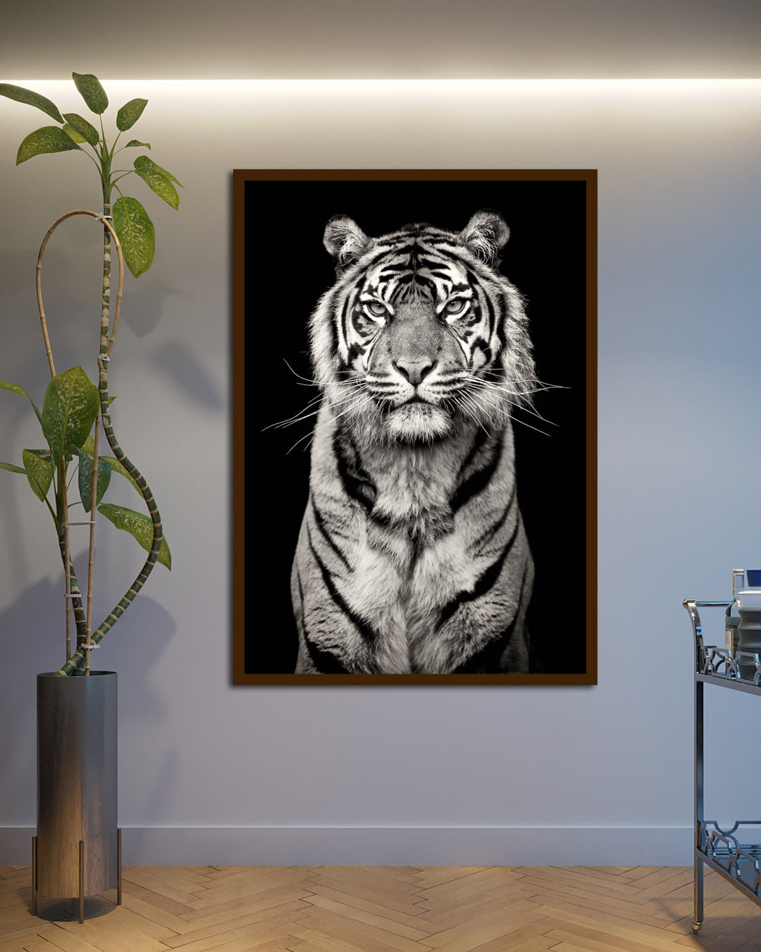 Quadro Decorativo Tigre Arte