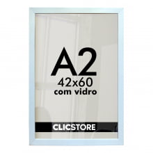 kit 10 Molduras A2 para Quadros Fotos e Poster com vidro e fundo 42x60cm standard - Cópia (1)