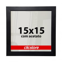 Kit 10 Molduras 15x15Cm  para Foto Com Acetato standard 