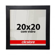 Kit 10 Molduras 20x20Cm Com Fundo e  vidro standard
