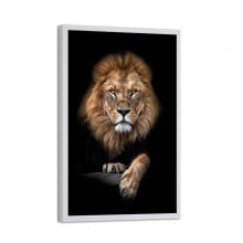 Quadro Decorativo Leão Majestoso  